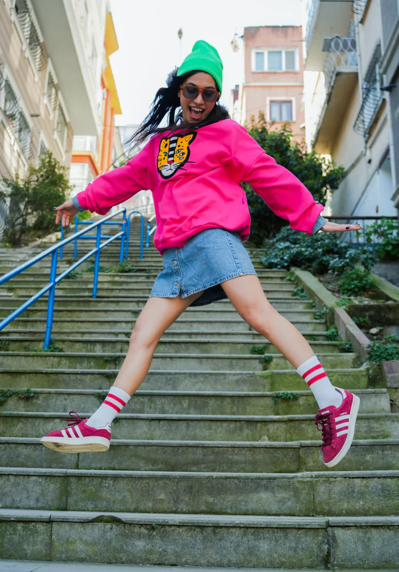 Stranger Unisex Sweatshirt / Fuşya