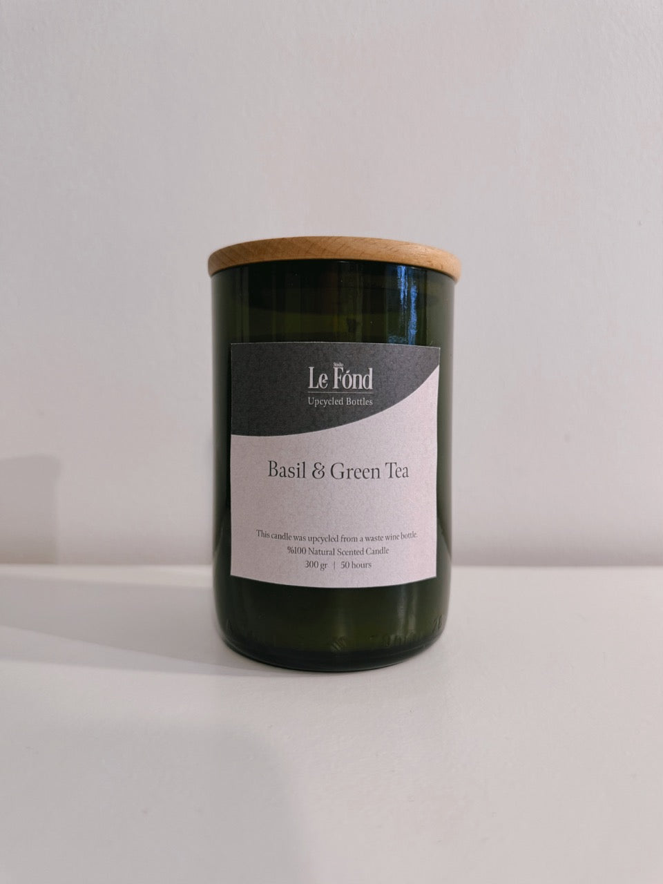 Mum - Basil & Green Tea - Ahşap Kapaklı