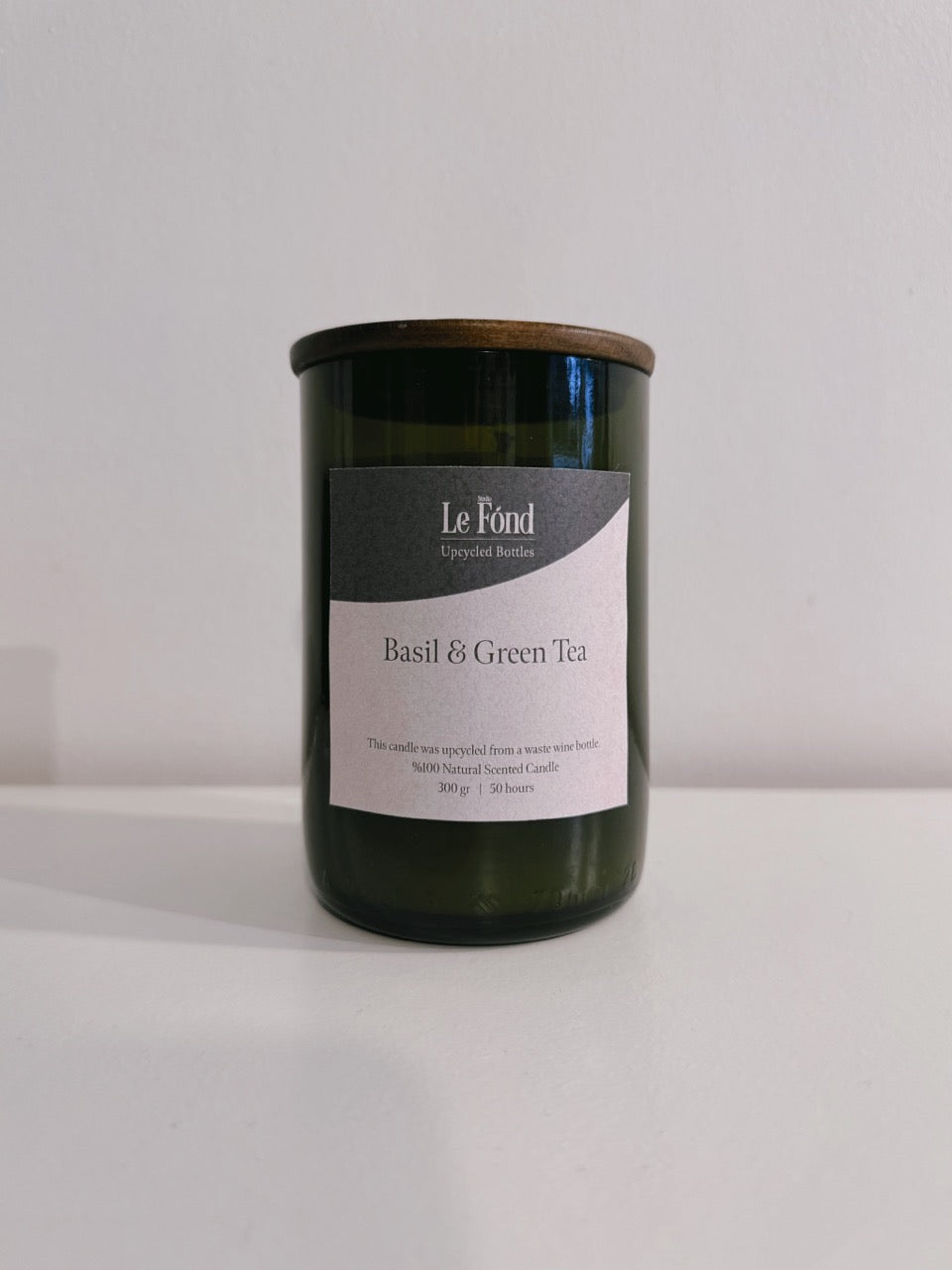 Mum - Basil & Green Tea - Ahşap Kapaklı