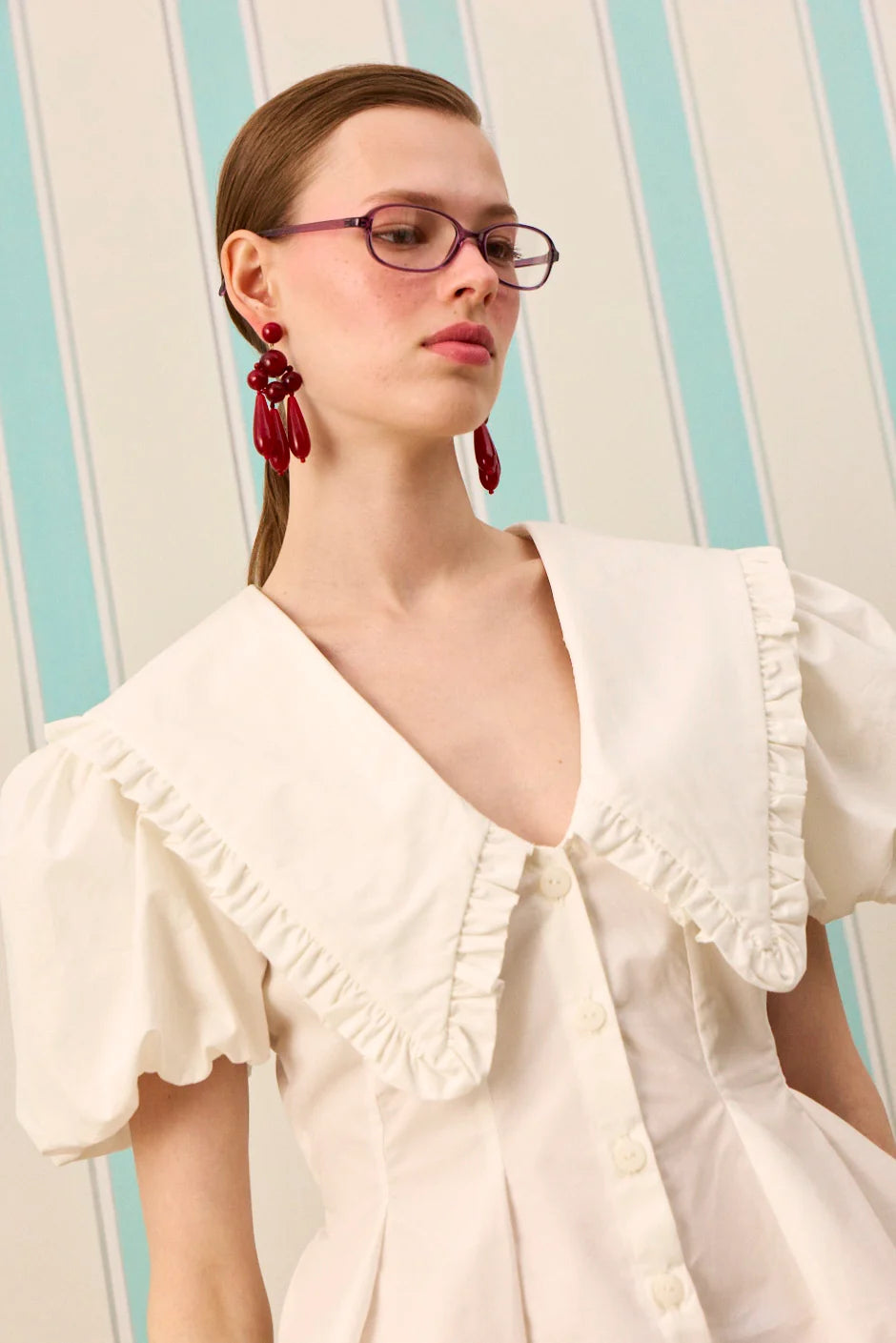 MODERN MUSE PEPLUM GÖMLEK