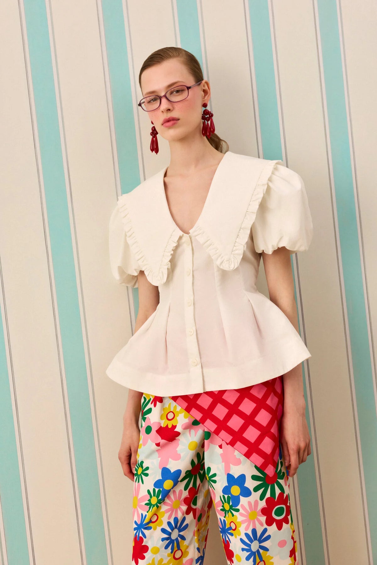 MODERN MUSE PEPLUM GÖMLEK