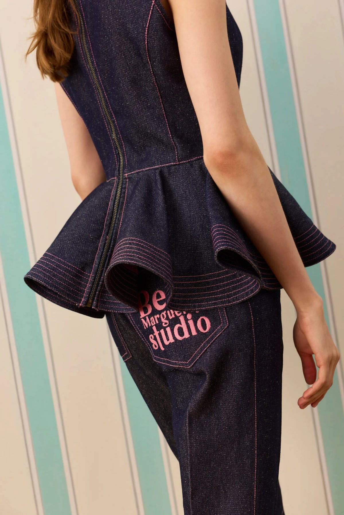 DARK STELLA SILK TOUCH KORSE DENİM KAPRİ