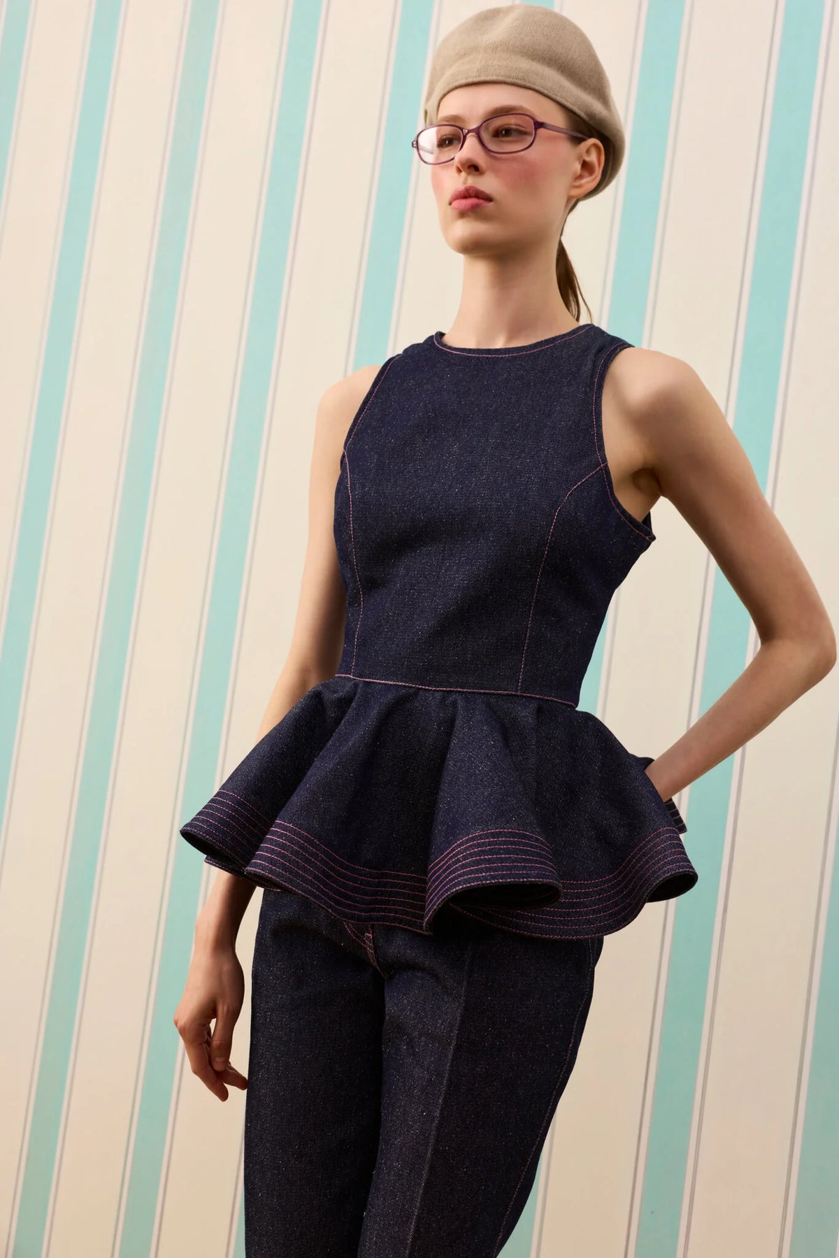 DARK MARGOT SILK TOUCH DENİM BLUZ