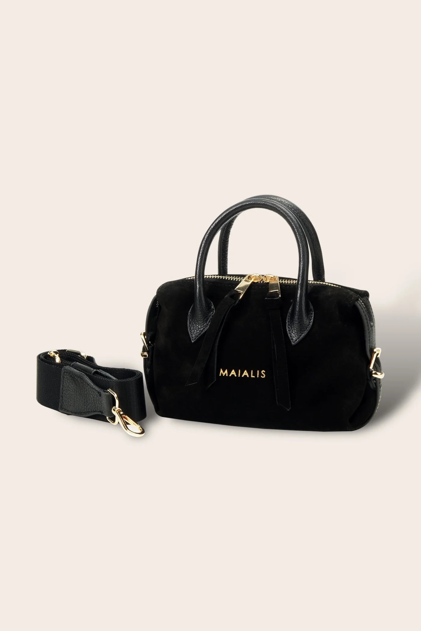 Marcelo X Midi Black Suede