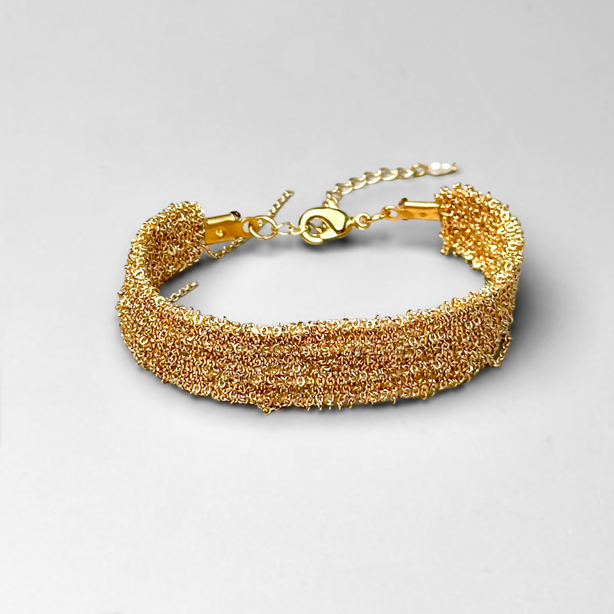 Woven Gold Dokuma Bileklik – L