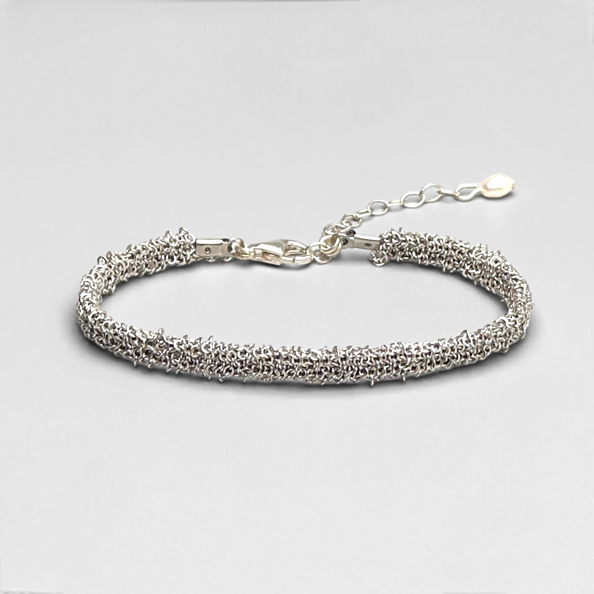 Woven Silver Dokuma Bileklik – XS