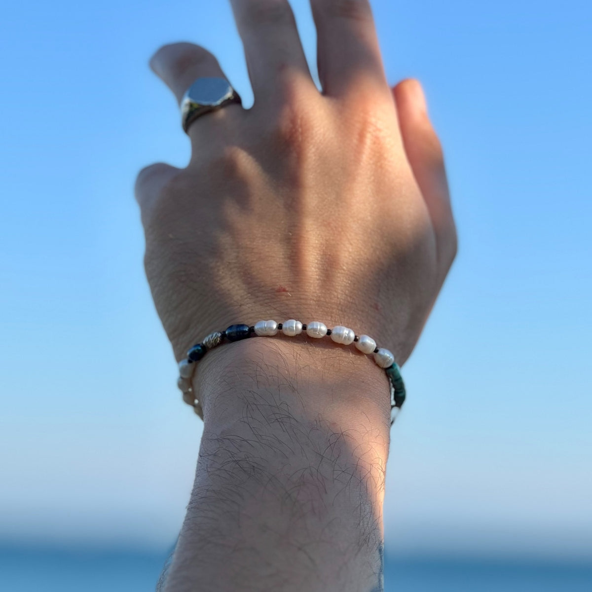 Royal White – Unisex İnci Bileklik