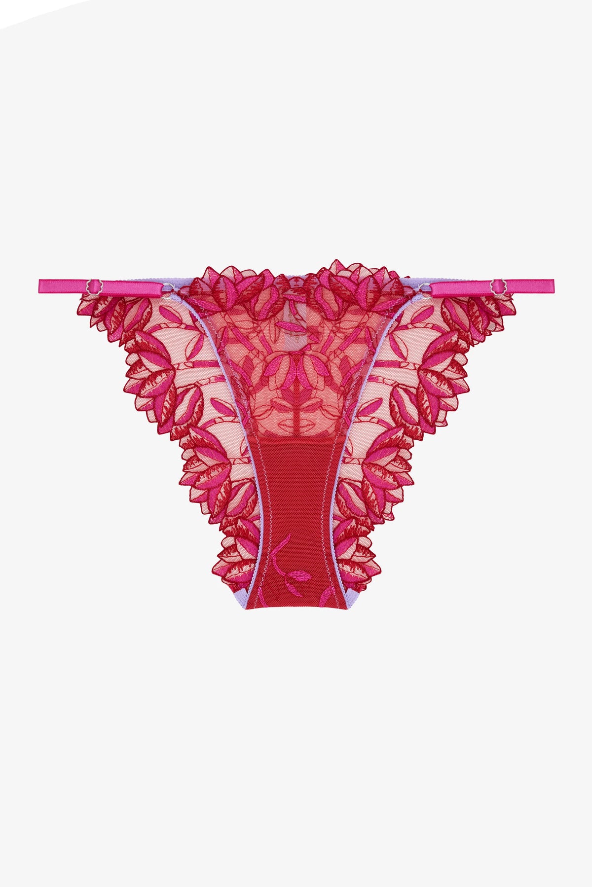 FLAMMÉE - RED PİNK FLORAL PRİNT BRİEF
