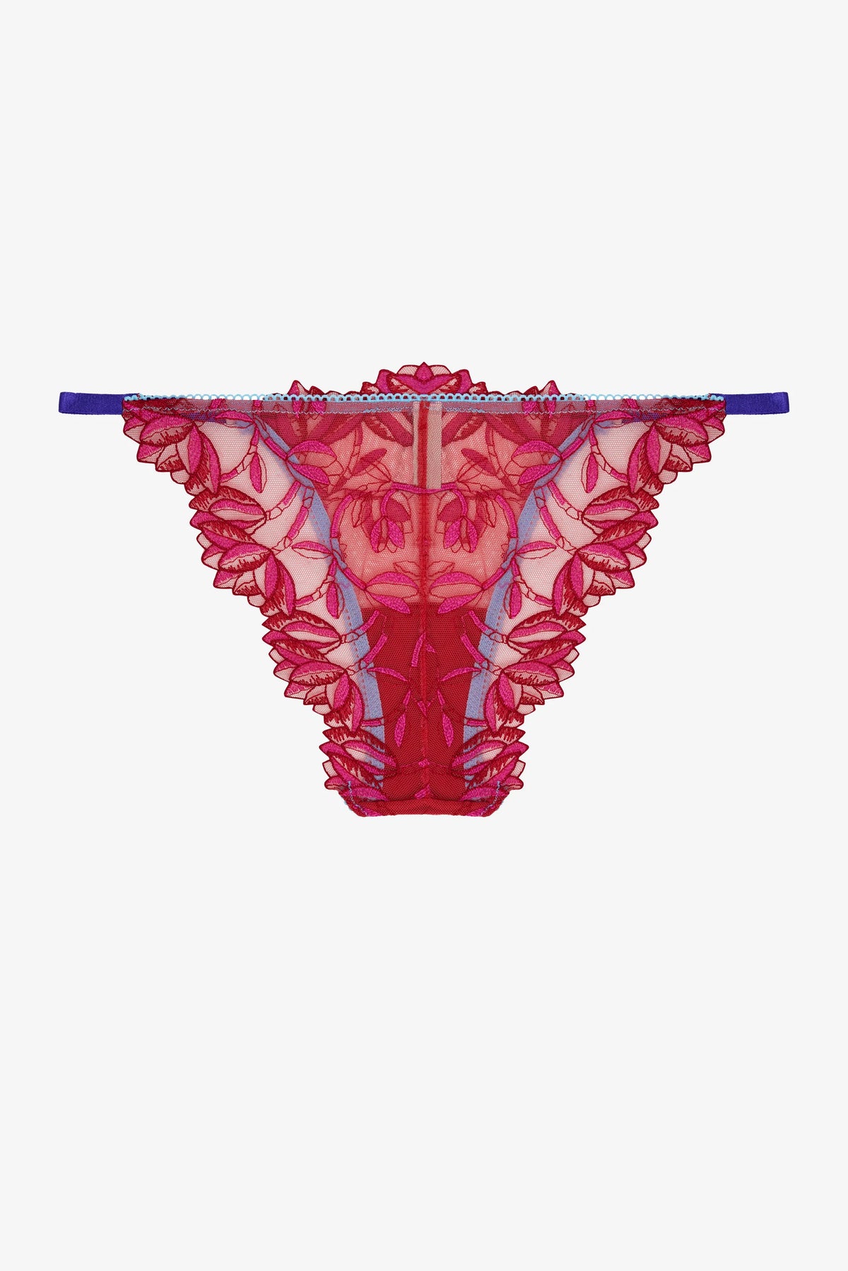FÉLİNE - RED PURPLE FLORAL PRİNT BRİEF