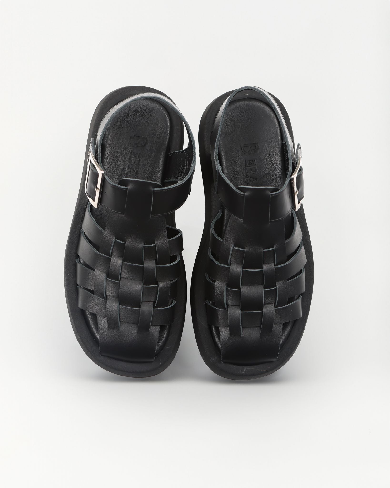 Siyah Örgü Sandalet