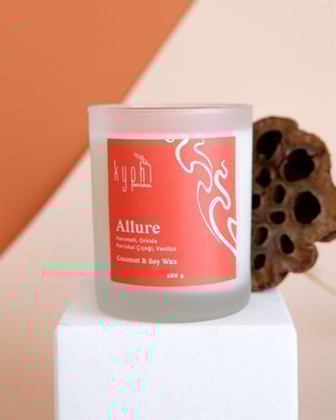 ‘'ALLURE ‘'Candle (Hindistan Cevizi ve Soya Wax Mum)