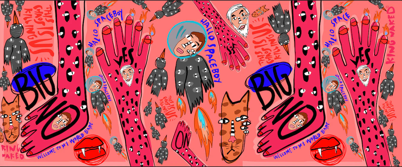 Space Boy Dikdörtgen Şal