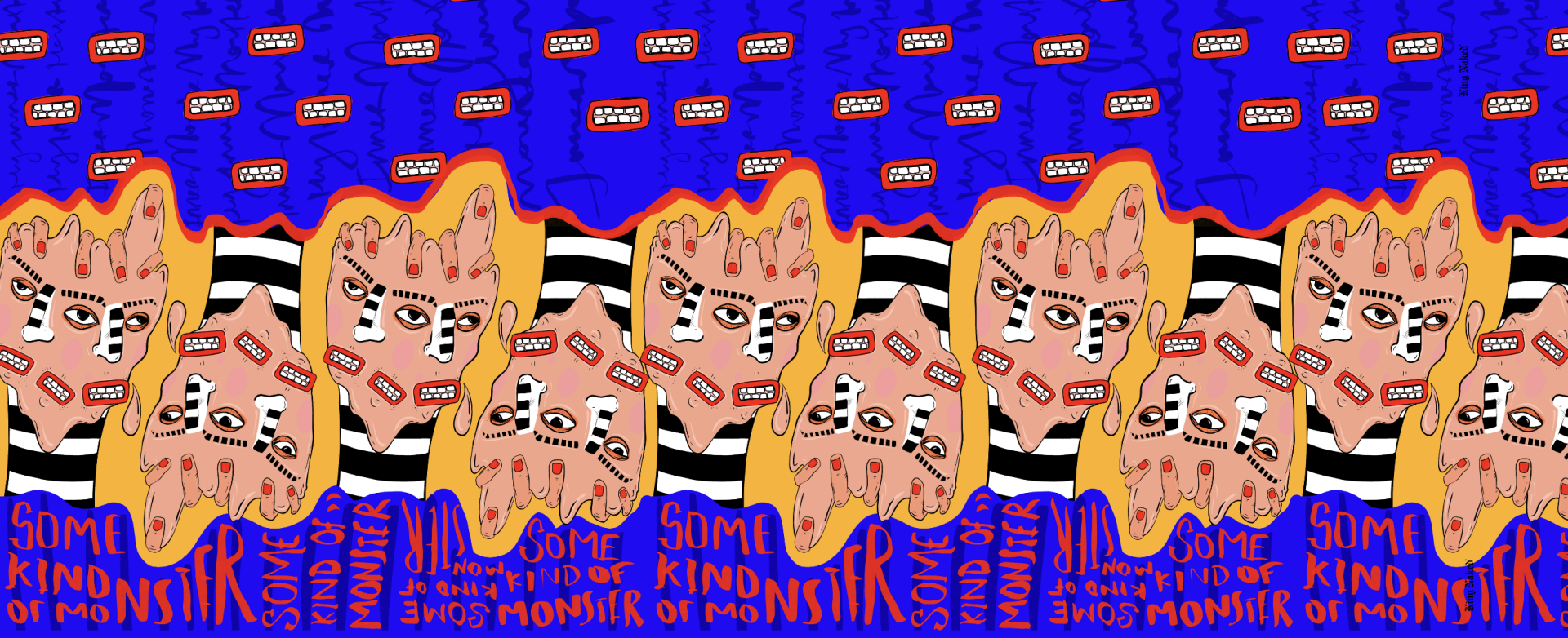 Some Kind Of Monster Dikdörtgen Şal