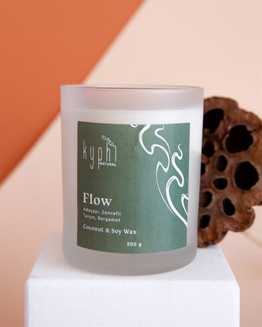‘'FLOW'' Candle (Hindistan Cevizi ve Soya Wax Mum)