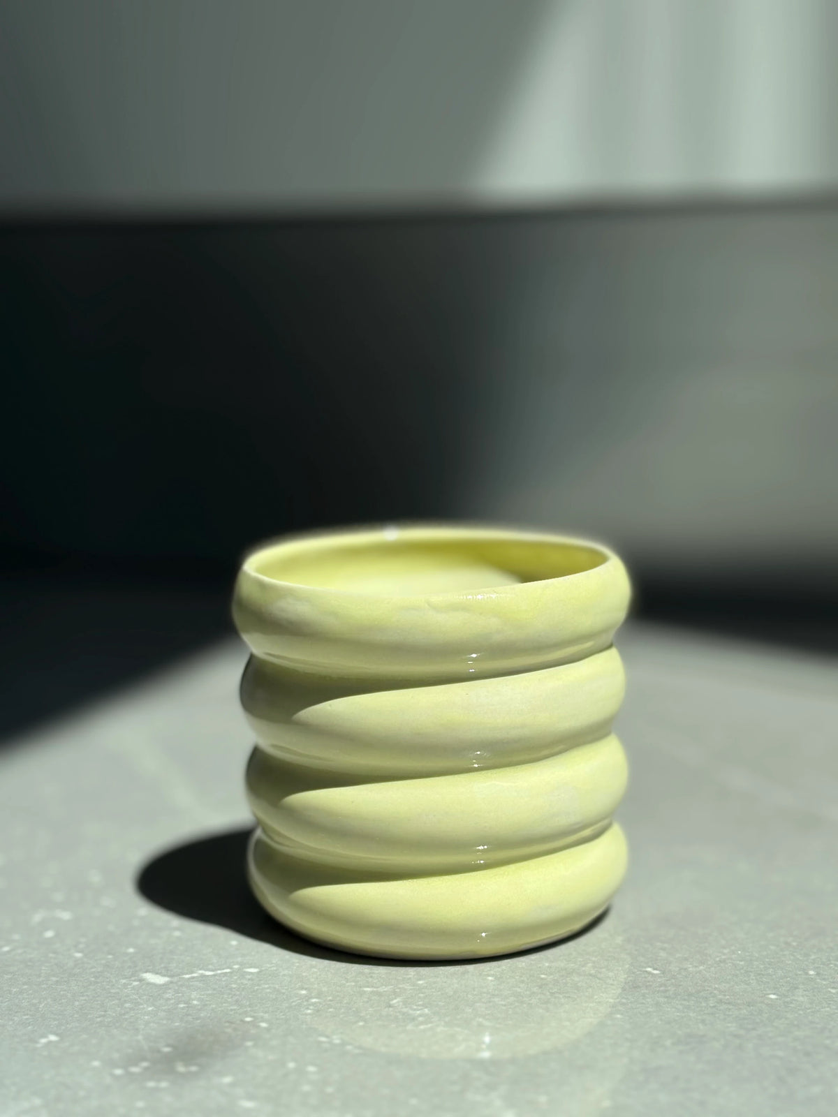 Ribbed Lemon Mug
