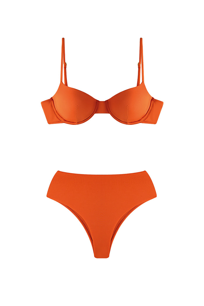 Karura Balenli Bikini Takımı Turuncu