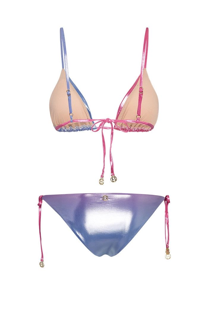 Amargosa Üçgen Bikini Takımı Shiny Pink And Lilac