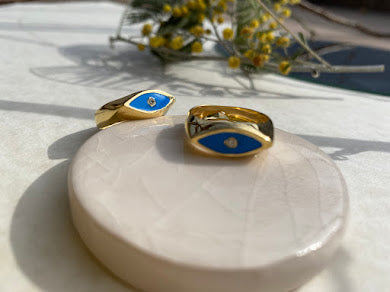 Eye Ring Blue