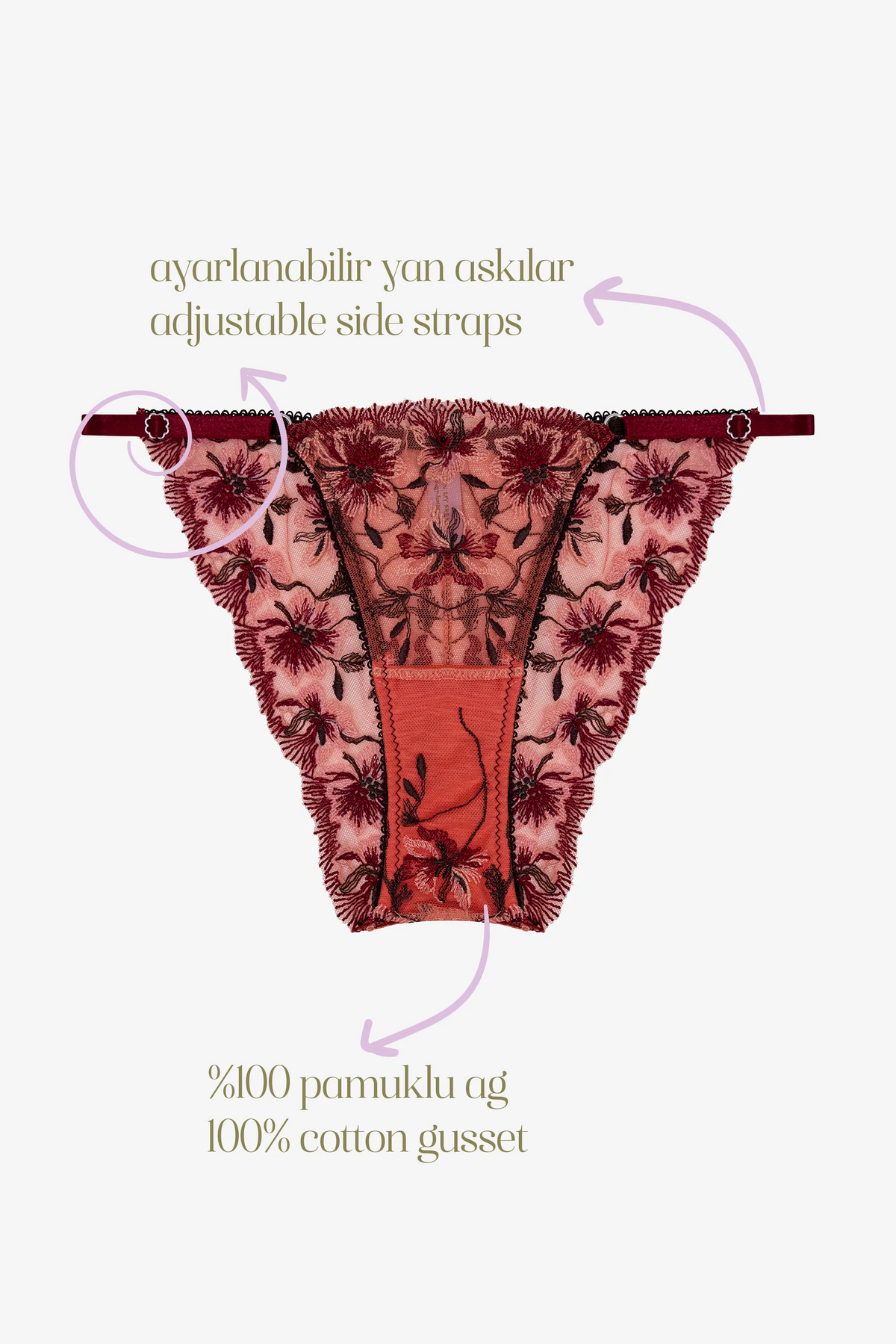 BLUSHÉ - FLORAL PRİNT BRİEF