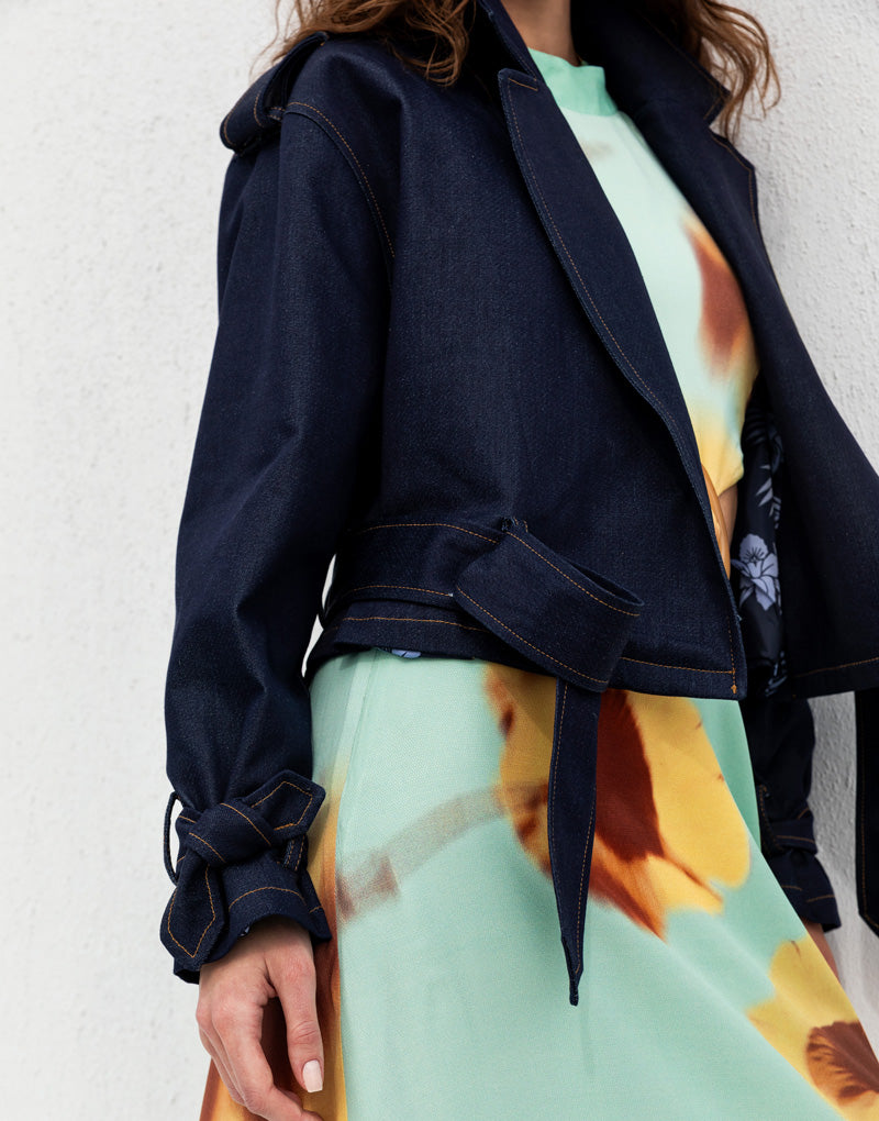 Allsences Lacivert Denim Ceket