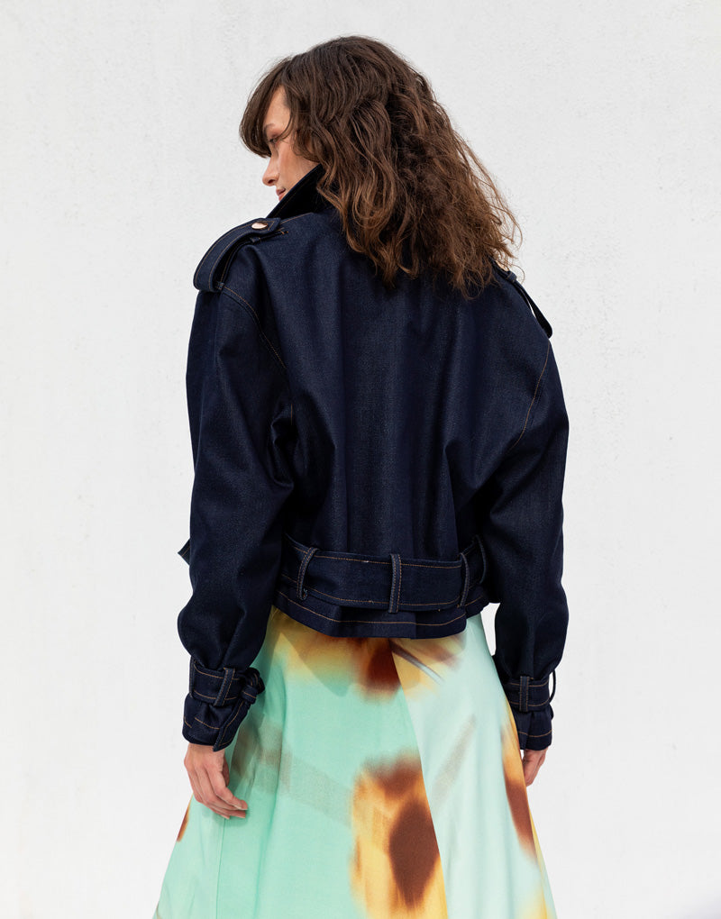 Allsences Lacivert Denim Ceket