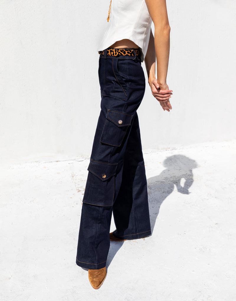 Allsences Lacivert Denim Pantolon