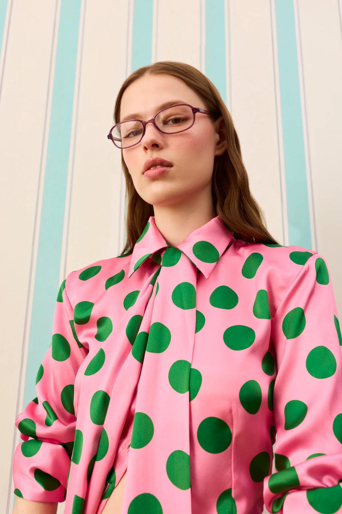 CANDY DOT İPEK GÖMLEK