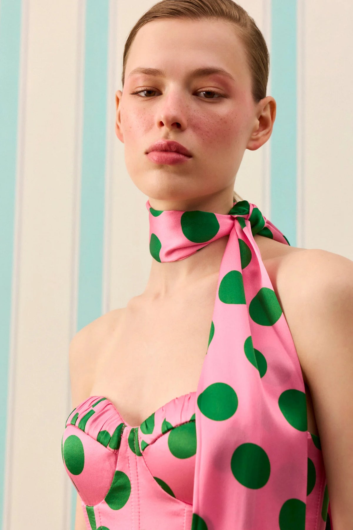 CANDY DOT İPEK FULAR