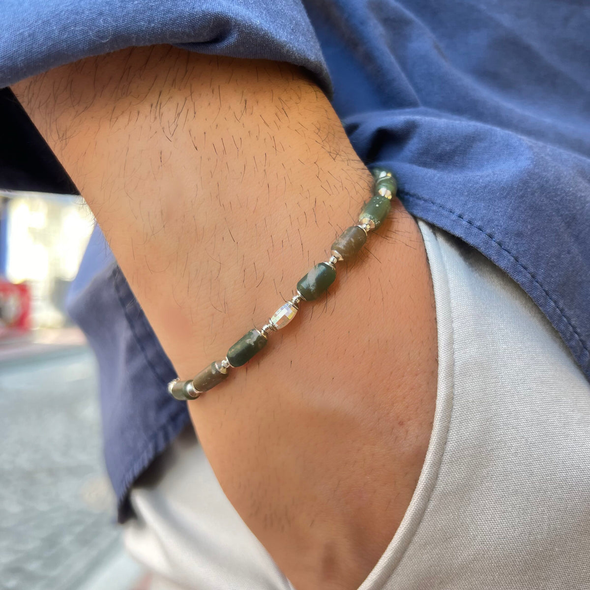 Dolge – Jade&Silver Bileklik