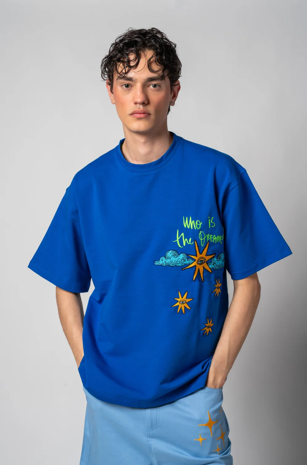 SPLIT HORIZON UNISEX T-SHIRT / LACİVERT