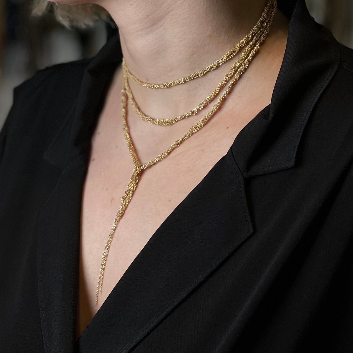 Mey’s Long Chain – Bold Gold Kolye