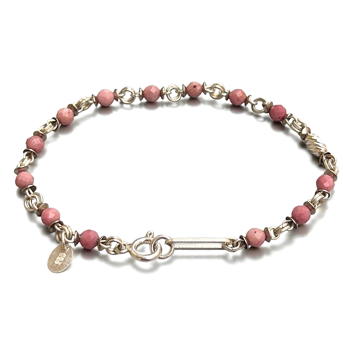 Quavo Silver & Pink – Unisex Bileklik