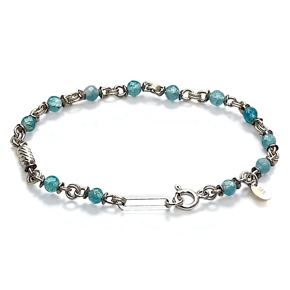 Quavo Silver & Blue – Unisex Bileklik