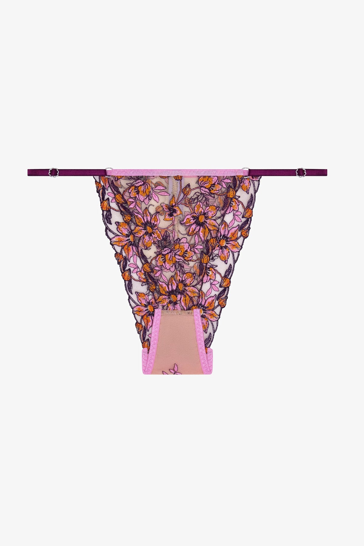 LUMİÈRE - ORANGE FLORAL PRİNT BRAZİLİAN
