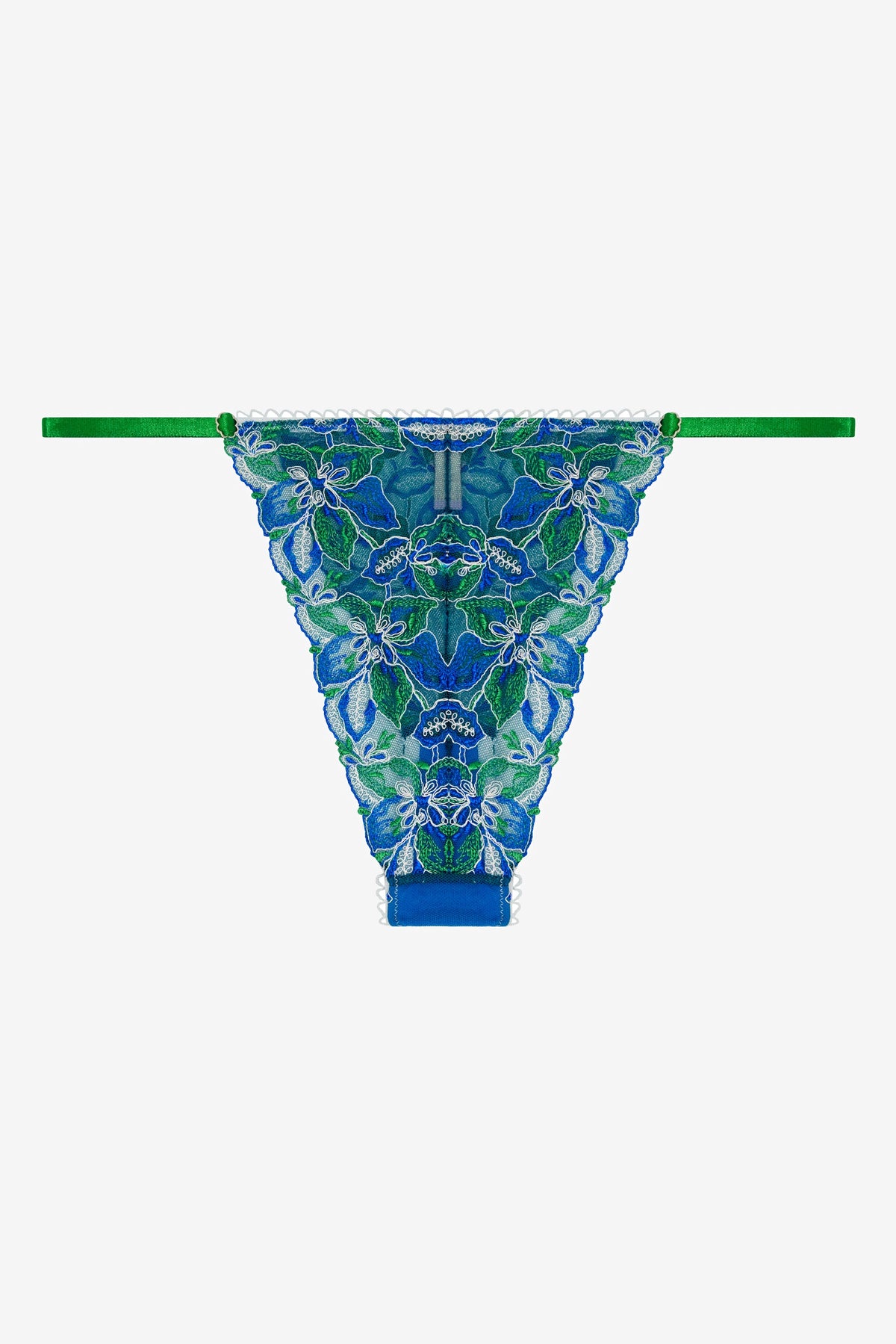 CÉLESTE- BLUE FLORAL PRİNT BRAZİLİAN