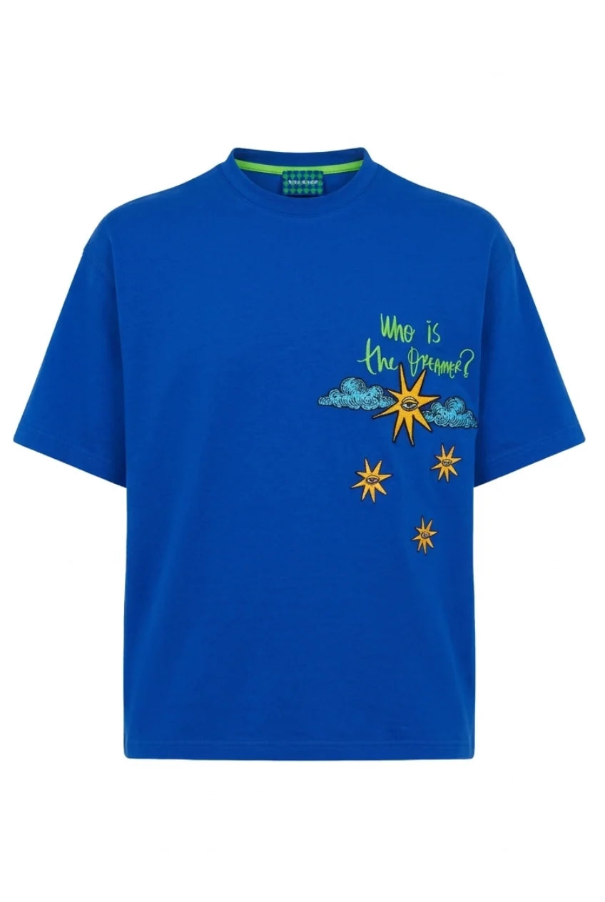 SPLIT HORIZON UNISEX T-SHIRT / LACİVERT