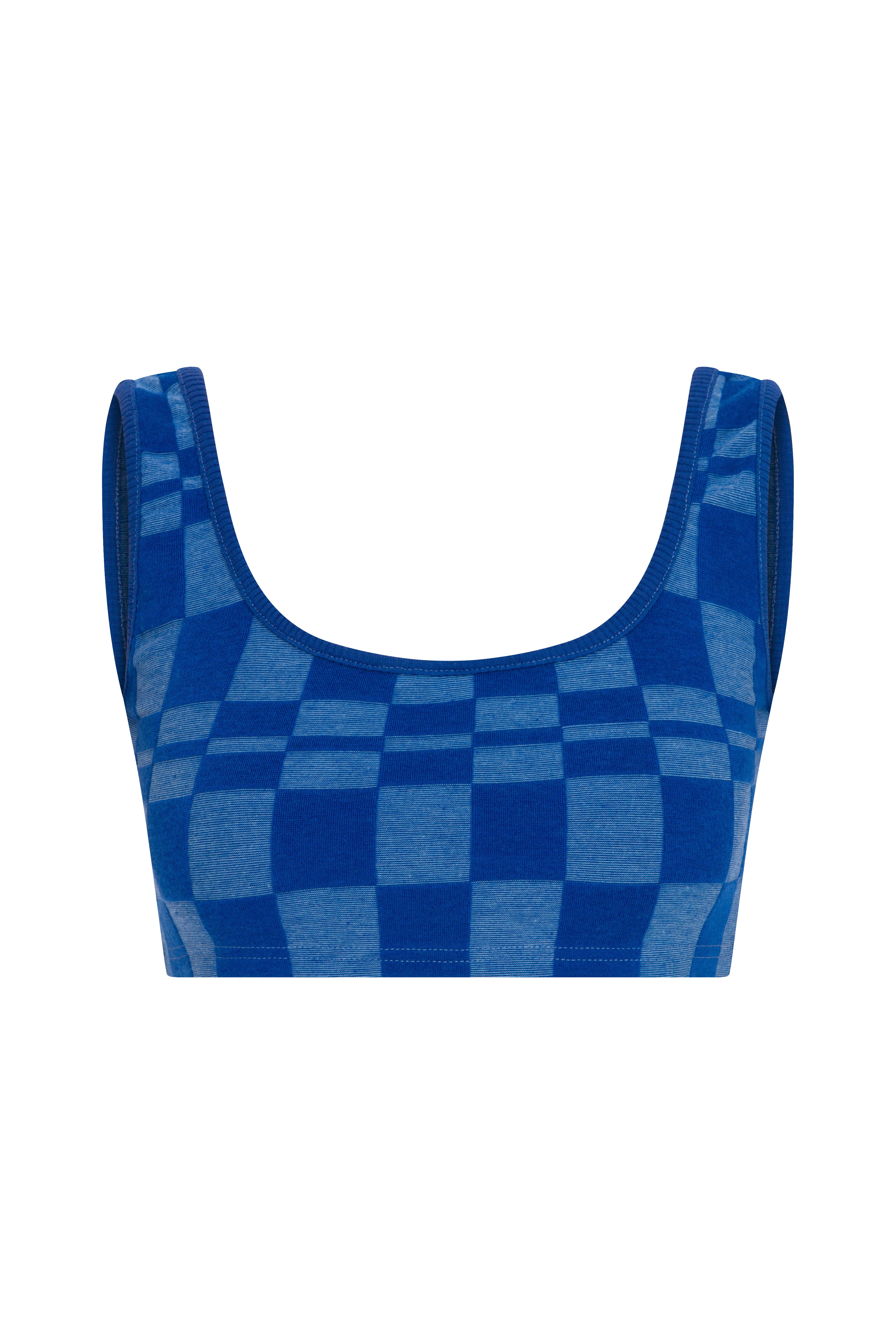 SQUARE BRA BLUE