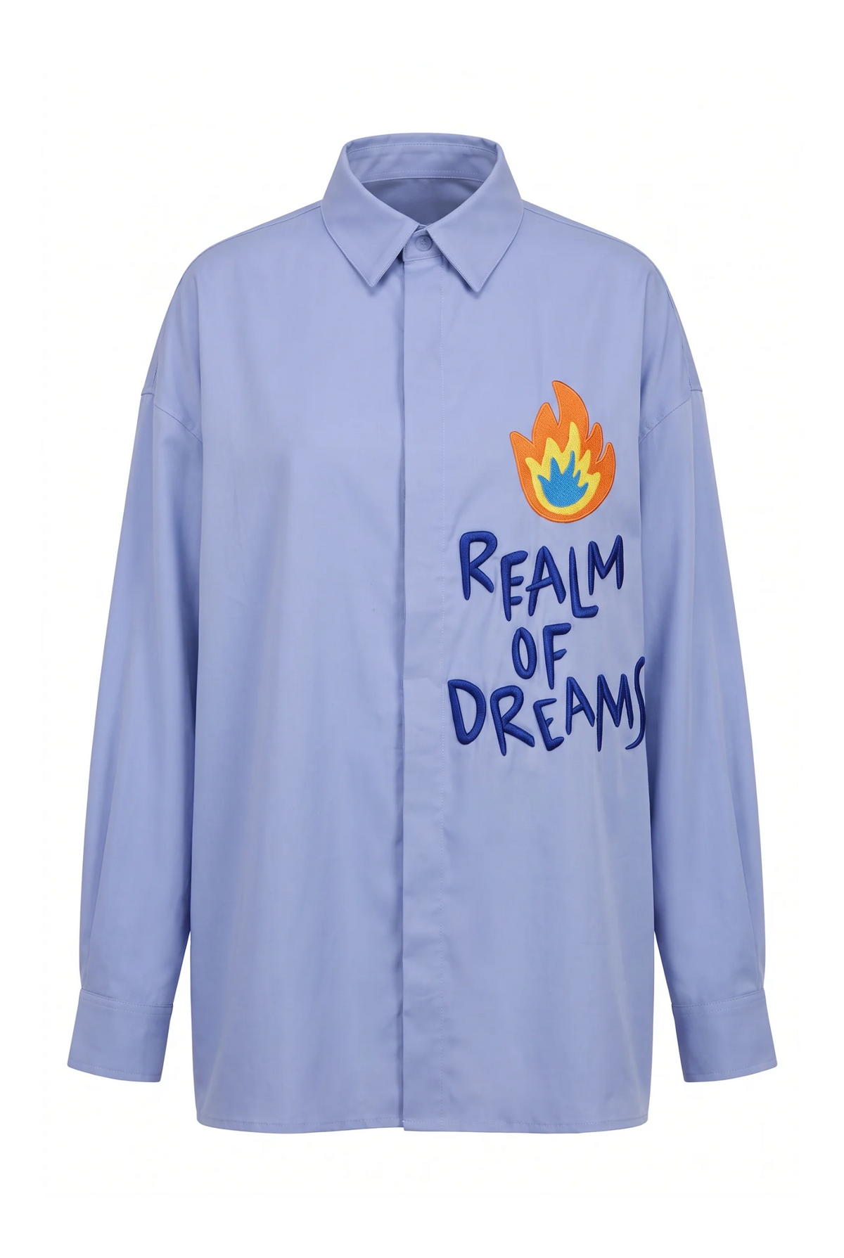 REALM OF DREAMS UNISEX GÖMLEK - LAVANTA MAVİ