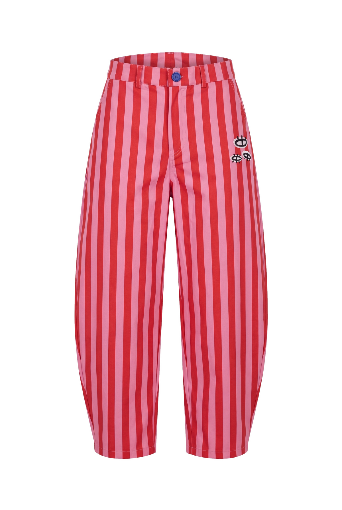 OUTSCAPE BALON PANTOLON - PEMBE KIRMIZI ÇİZGİLİ