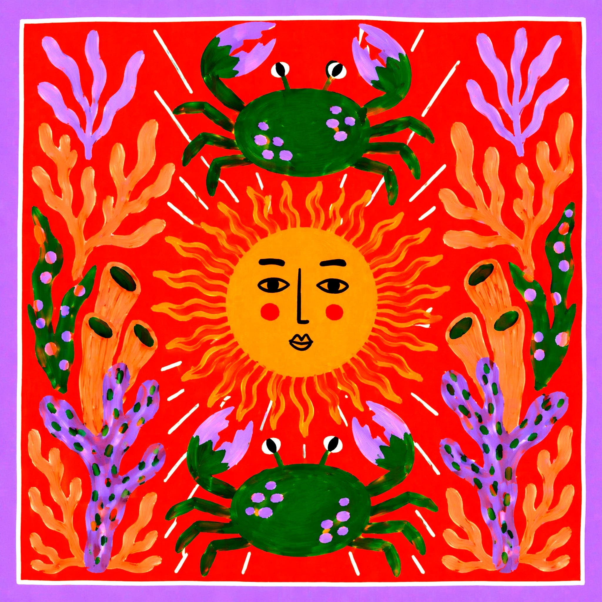 SUN WITH CRAB