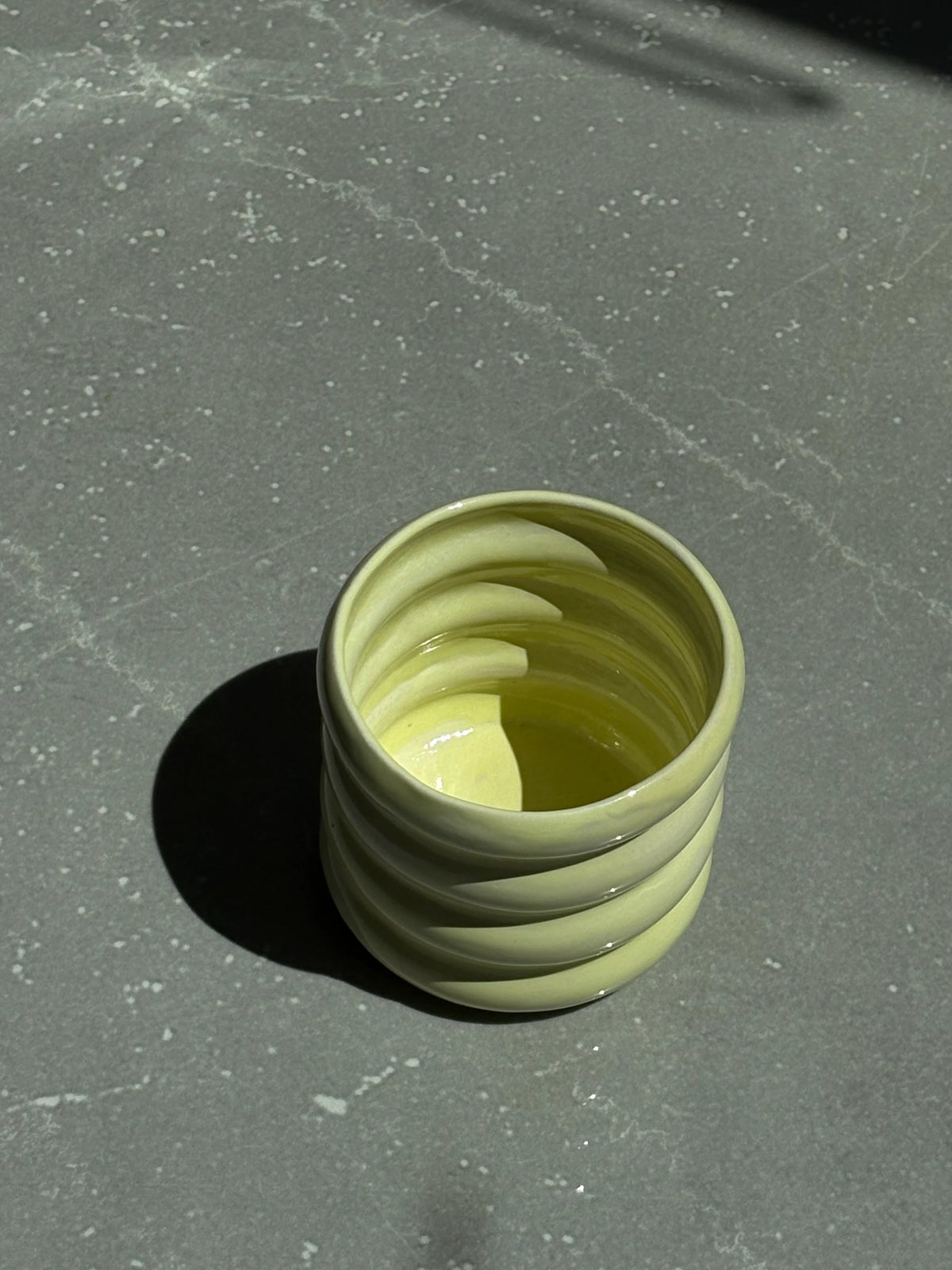 Ribbed Lemon Mug