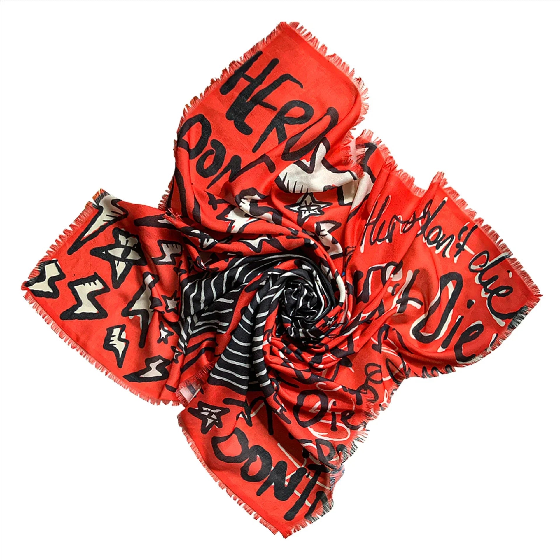 Heroes Don’t Die Büyük Kare Soft Şal