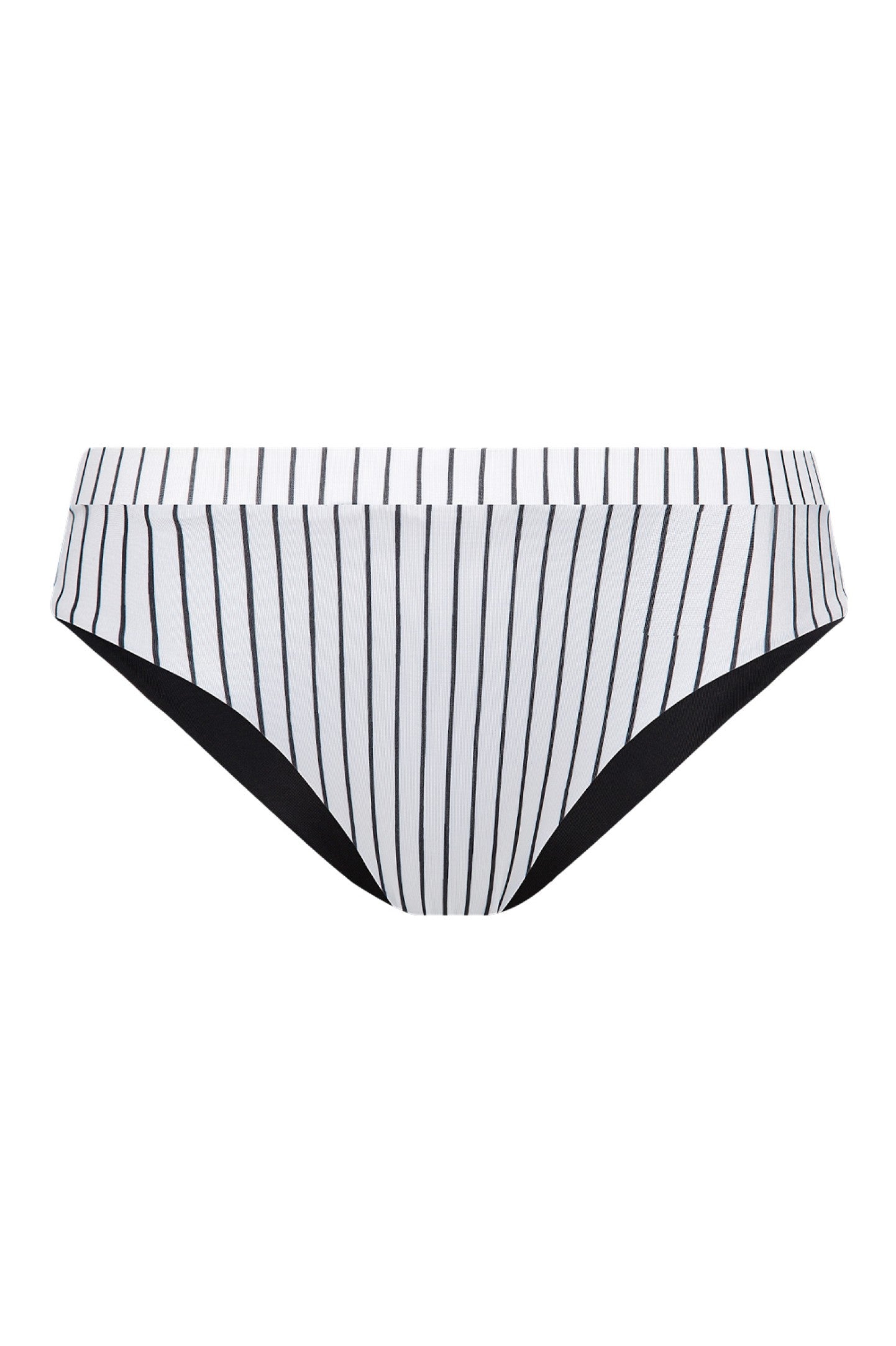 Calypso Black & White Low ECONYL® Bikini Altı Çift Taraflı