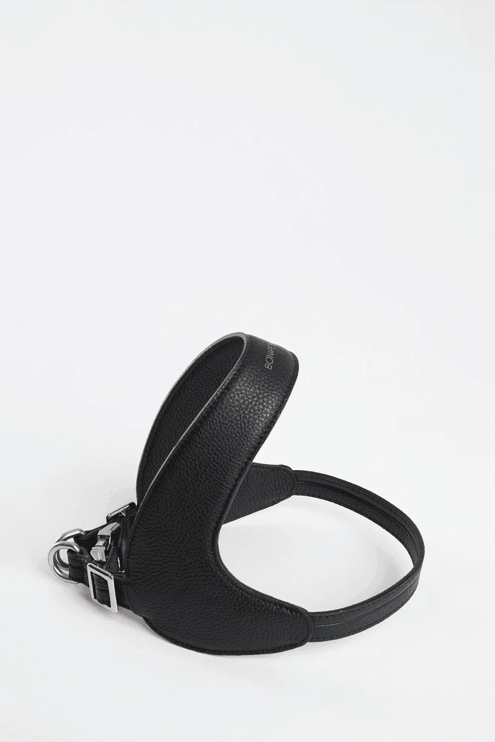 Dual Harness Black - Deri Göğüs Tasması