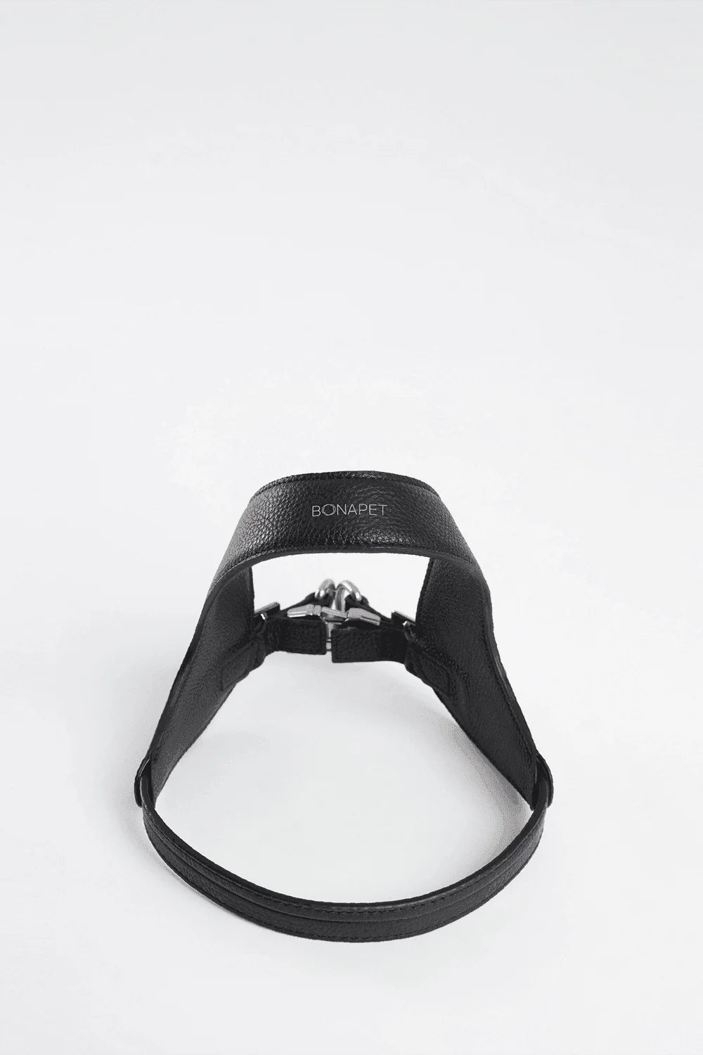 Dual Harness Black - Deri Göğüs Tasması