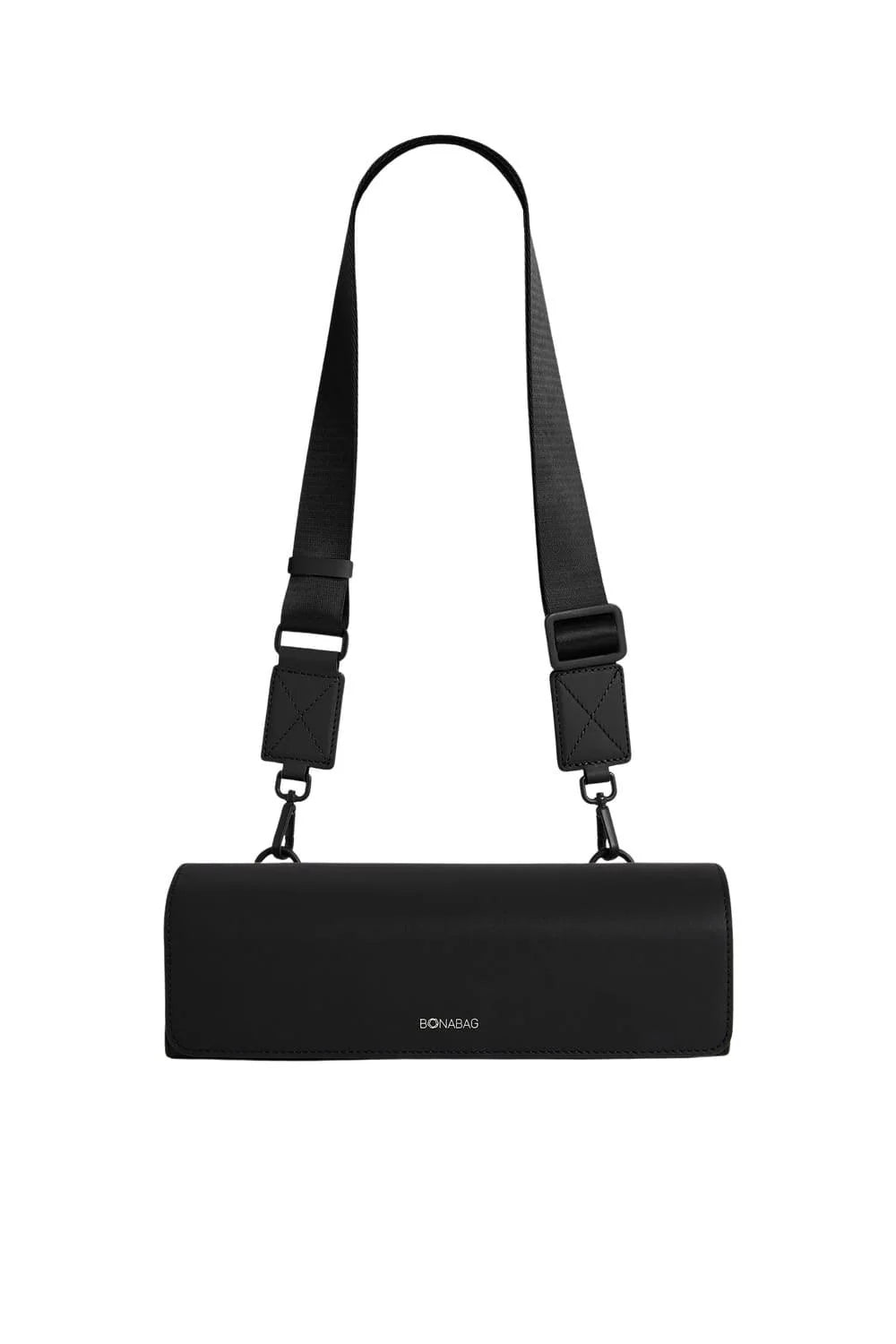 Longi Black - Deri Unisex Çapraz Çanta