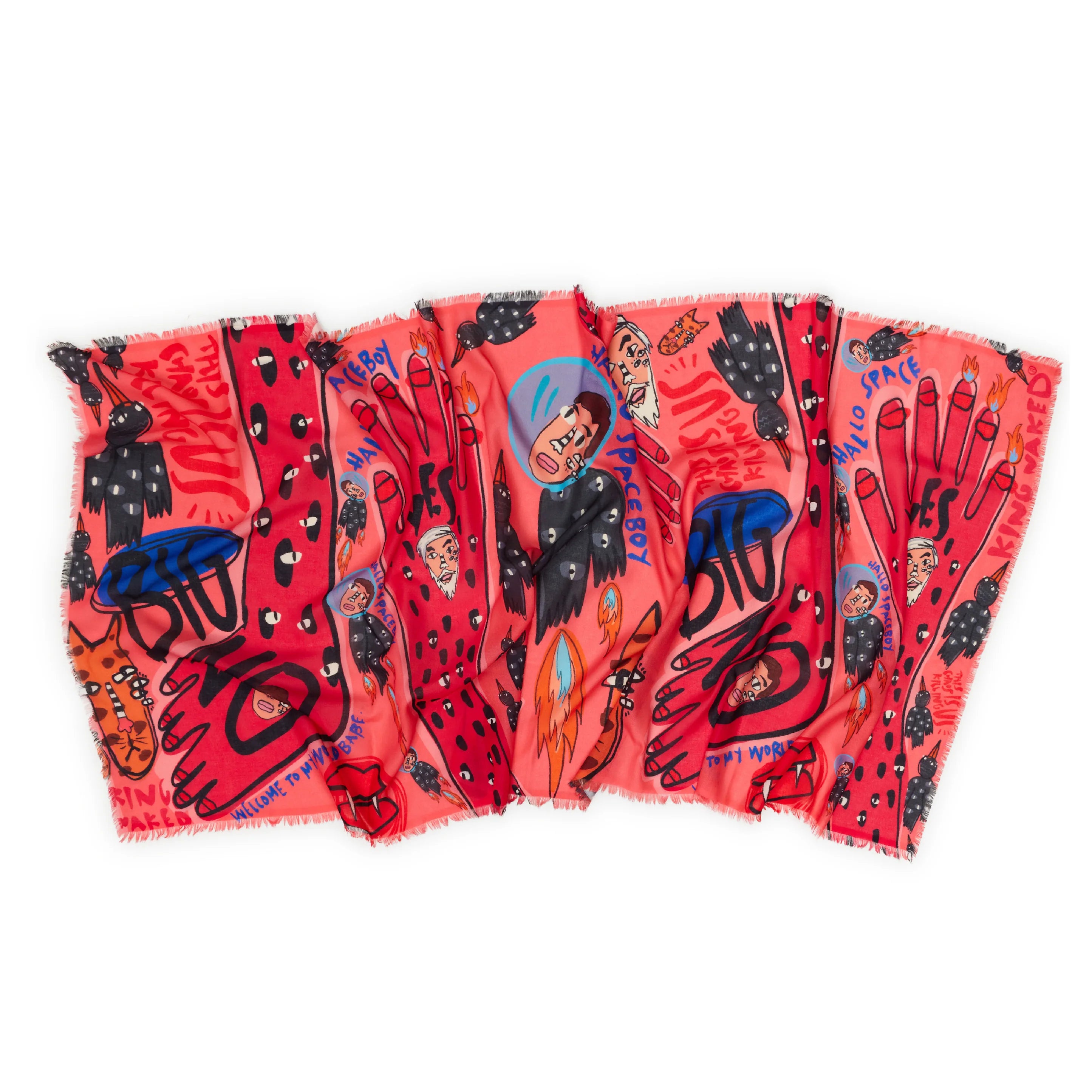 Space Boy Dikdörtgen Şal