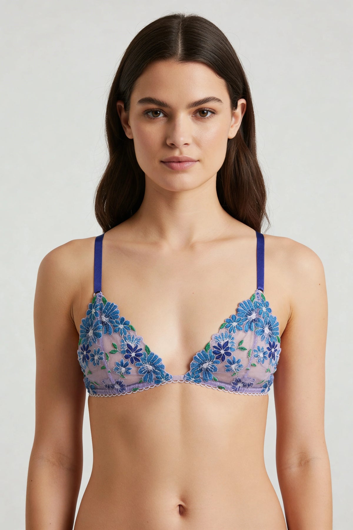 LİLİANE - LİLAC FLORAL PRİNT BRALETTE