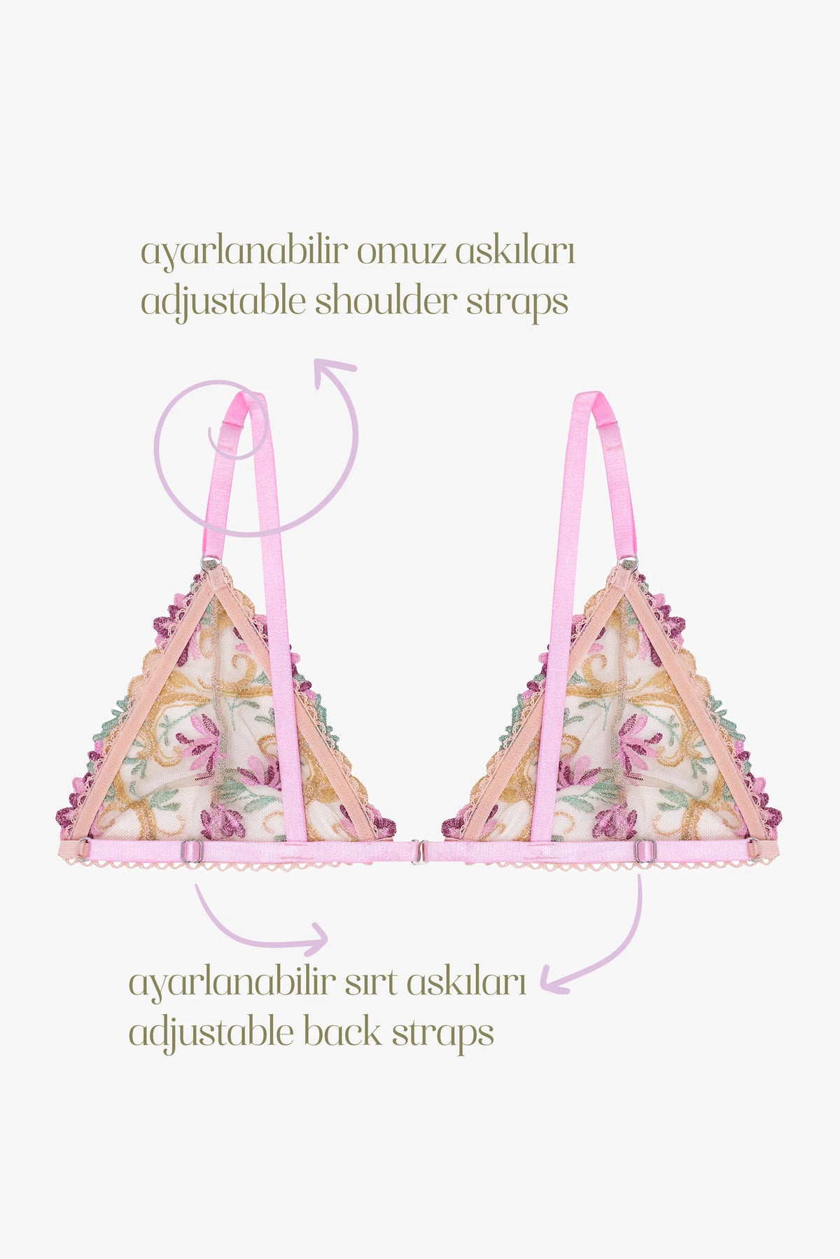 AURORE- PASTEL FLORAL PRİNT BRALETTE
