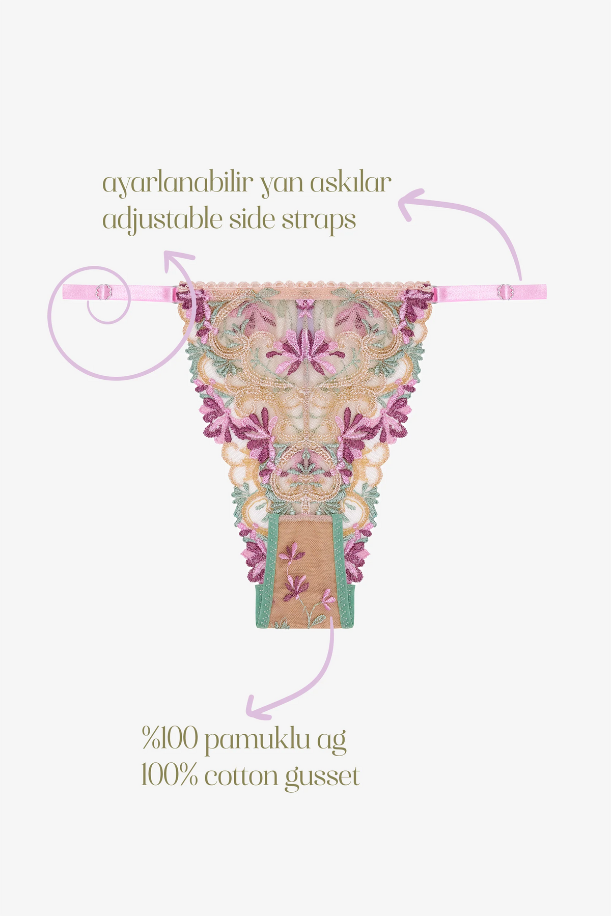 AURORE - PASTEL FLORAL PRİN BRAZİLİAN